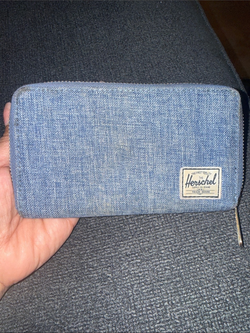 Herschel Supply Company Denim Blue Zip Wallet